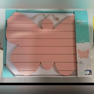 Pillowfort Blush Butterfly Wall Art